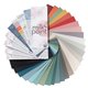 Nuancier peinture au lait Fusion carte 28 couleurs en éventail