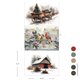 Papier fibre découpage Noël Christmas In The Countryside Redesign A3
