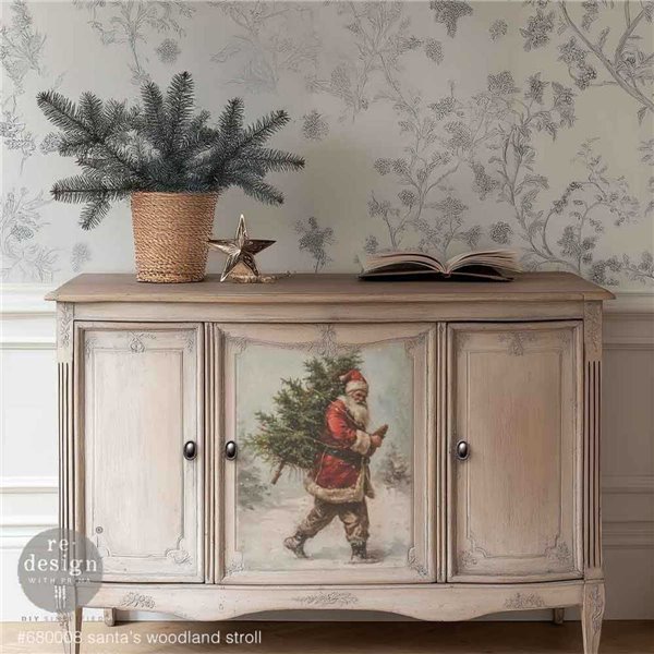 Papier fibre découpage Noël Santa’s Woodland Stroll Redesign A3
