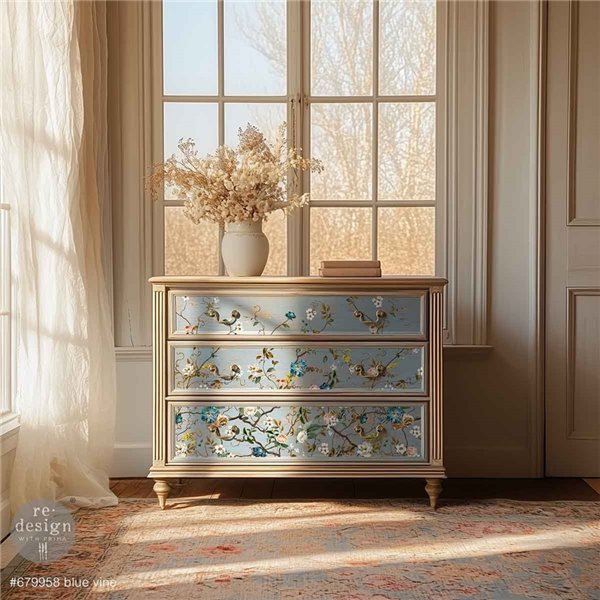 Transfert pelliculable Redesign Blue Vine 60x88cm