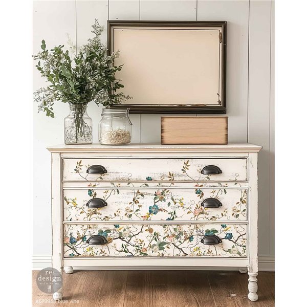 Transfert pelliculable Redesign Blue Vine 60x88cm