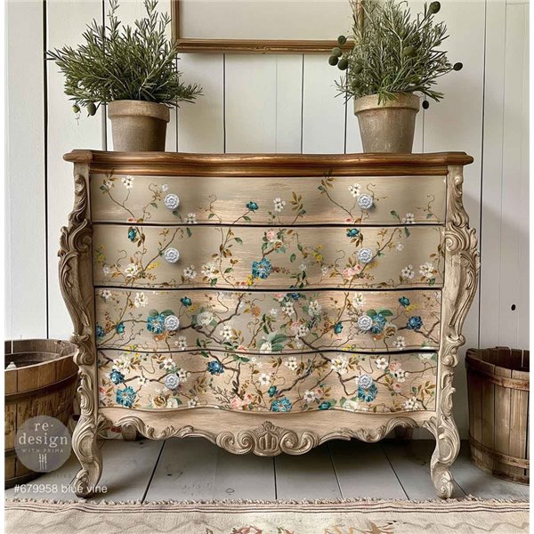 Transfert pelliculable Redesign Blue Vine 60x88cm