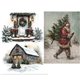 Papier fibre découpage Noël Santa’s Woodland Stroll Redesign A3