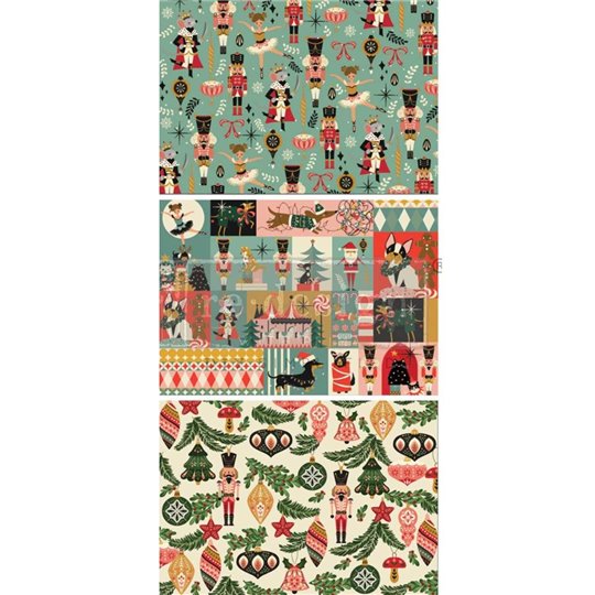Papier fibre pour découpage Redesign A3 Noël Nutcracker Happiness
