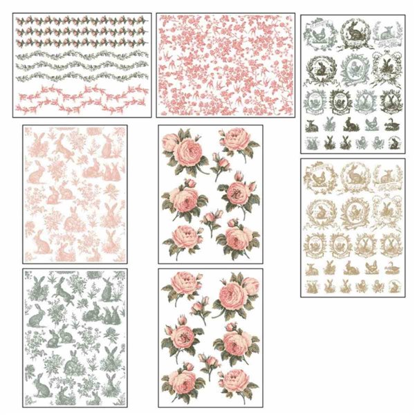 Paint Inlay Transfert IOD Spring Melody 8fe 40x30cm