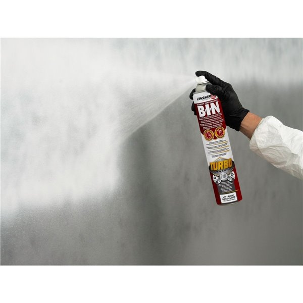Anti tanin BIN Zinsser Turbo Spray 750ml  Résine shellac blanc int. anti-odeur