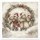Set de 6 Papiers de riz assortiment Noel enchanté 15x15cm