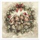 Set de 6 Papiers de riz assortiment Noel enchanté 15x15cm