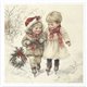 Set de 6 Papiers de riz assortiment Enfance de Noel 15x15cm