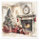 Set de 6 Papiers de riz assortiment Décor de Noël traditionnel 15x15cm