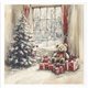 Set de 6 Papiers de riz assortiment Décor de Noël traditionnel 15x15cm