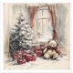 Set de 6 Papiers de riz assortiment Décor de Noël traditionnel 15x15cm
