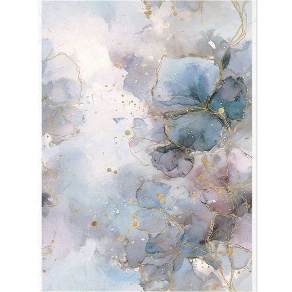 Papier de riz Floraison Céleste A4 