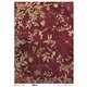 Papier de riz Fond rouge A3