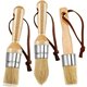 Pinceaux poils naturels lot 3 tailles