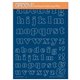 Groovi gabarit parchemin Linda's Lowercase Bubble Alphabet 15x21