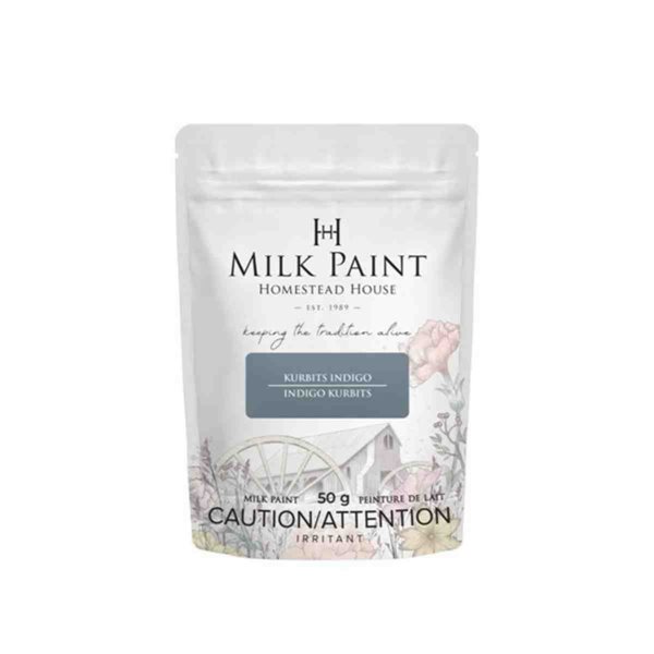 Peinture au lait Homestead bleu Kurbits Indigo 50g 