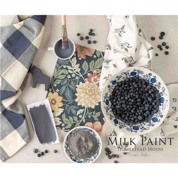 Peinture au lait Homestead bleu Kurbits Indigo 50g 
