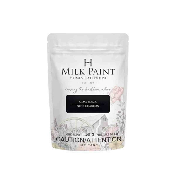 Peinture au lait Homestead Noir Coal Black 50g  