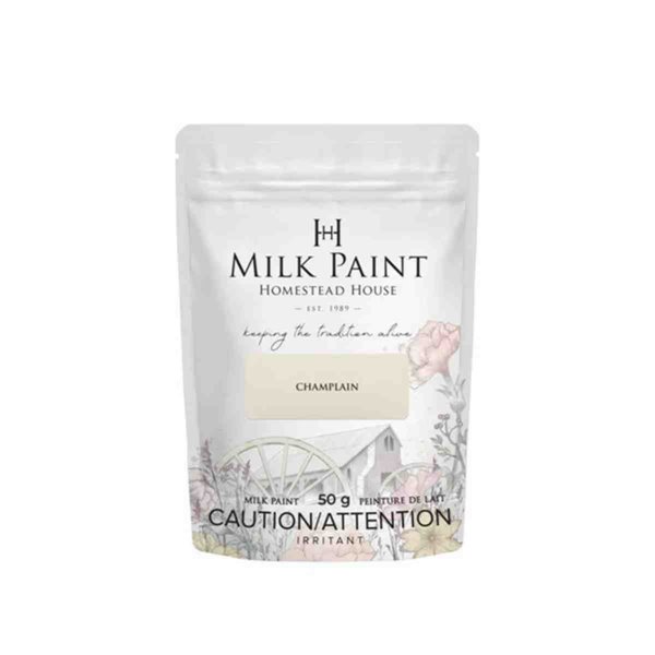 Peinture au lait Homestead blanc Champlain 50g 