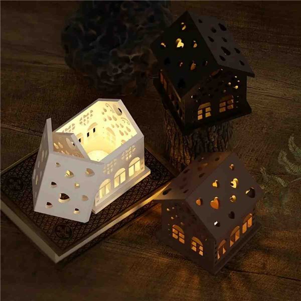 Moule silicone Noël petite maison coeur