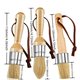 Pinceaux poils naturels lot 3 tailles