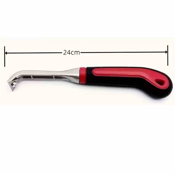 Grattoir manche rouge lame triangle interchangeable peintures/vernis