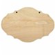 Support en bois à décorer cadre chantourné avec ficelle de suspension 23cm