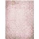 Papier de riz A3 Rose Shabby à Pois