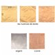Feuilles de dorure doré chaud carnet 25 feuilles 14x14cm