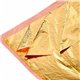 Feuilles de dorure doré chaud carnet 25 feuilles 14x14cm