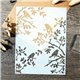 Pochoir décoratif oiseaux sur la branches 20x15cm