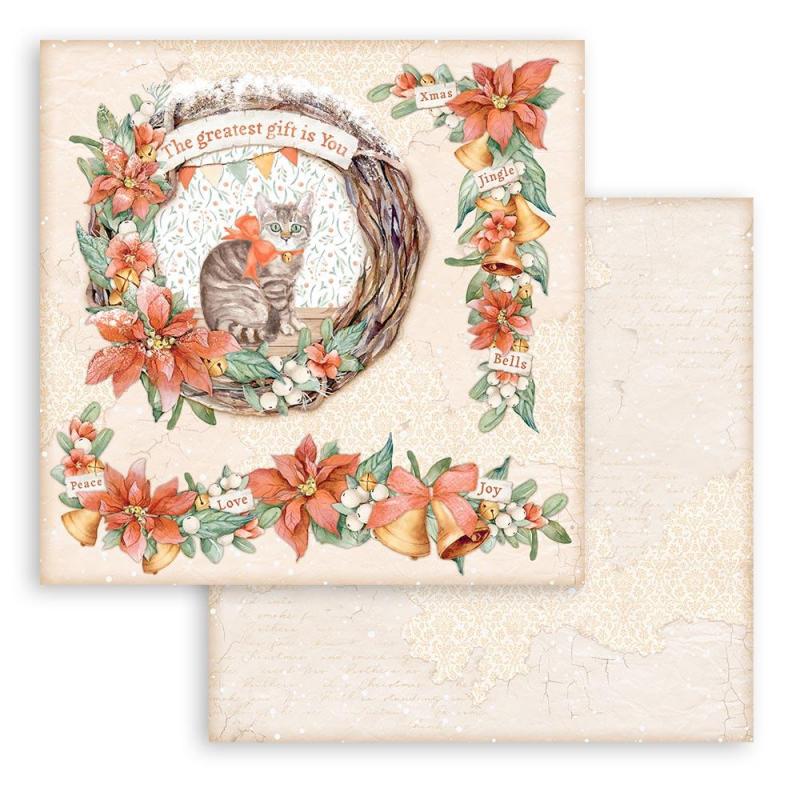 24 Feuilles Scrapbooking Noël 30x30 Cm - Papier Recto-verso Festif Pour Albums Et Cartes - 4