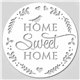 Pochoir décoratif home sweet home 30cm