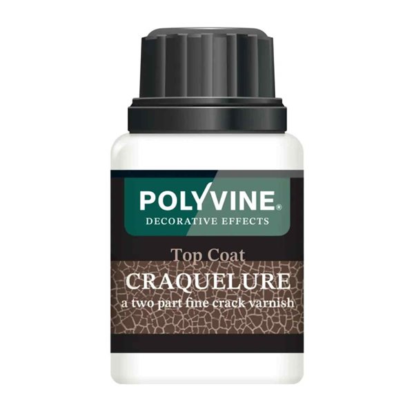 Vernis craqueleur Effet Porcelaine Polyvine 100ml Topcoat pour étape 2