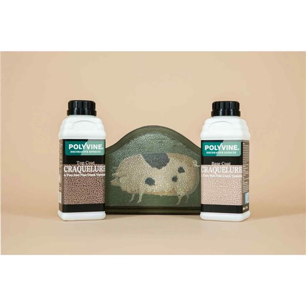 Vernis craqueleur Effet Porcelaine Polyvine 100ml Base pour étape 1