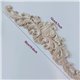 Ornement bois sculpté applique longue 12x50cm