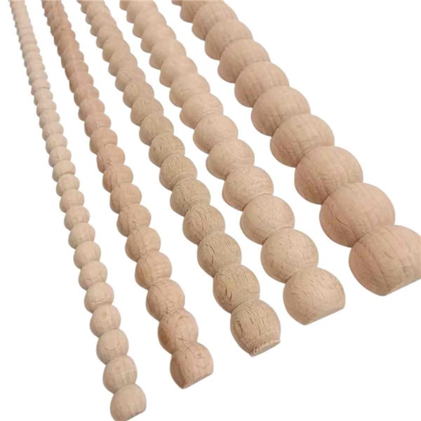 Moulures en longueur bois perles 1.5x50cm