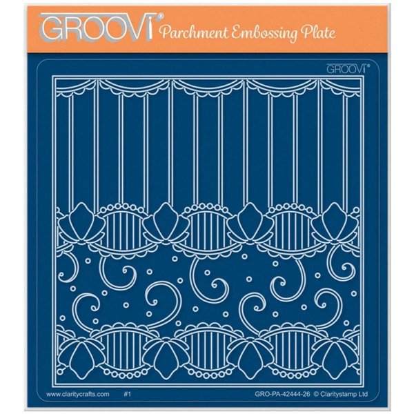 Groovi gabarit parchemin Genevieve French Lace 