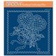 Groovi gabarit parchemin Lace Heart 15x15cm