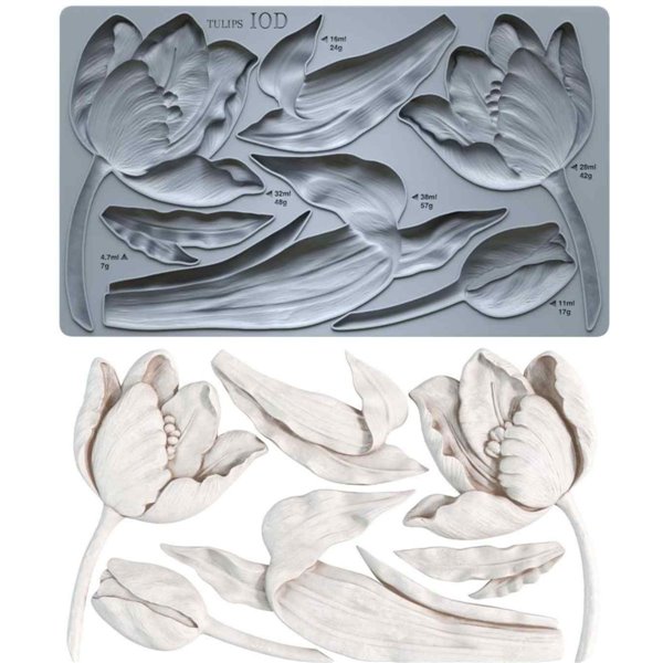 Moule silicone IOD Tulips 15x25cm