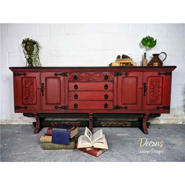 Peinture Dixie Belle rouge Barn Red 16oz 473ml