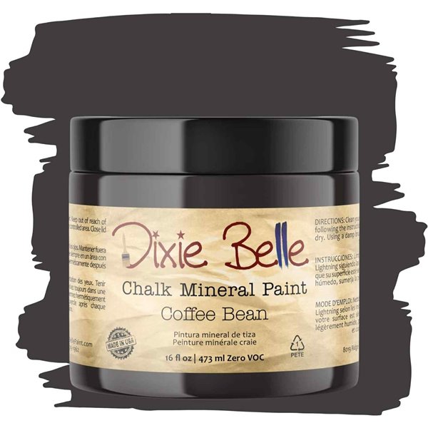 Peinture Dixie Belle marron Coffee Bean 16oz 473ml / SUR COMMANDE