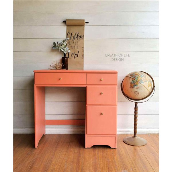 Peinture Dixie Belle orange Flamingo 16oz 473ml