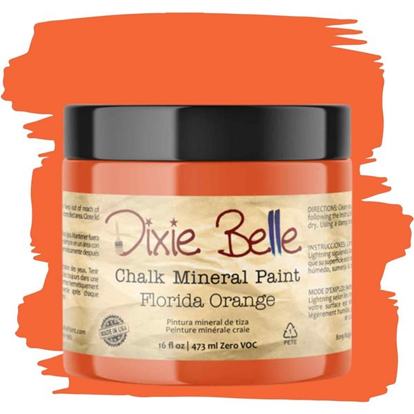 Peinture Dixie Belle orange Florida Orange 16oz 473ml