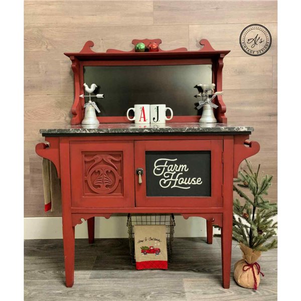 Peinture Dixie Belle rouge Rustic Red 16oz 473ml