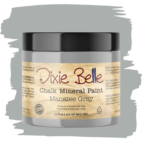 Peinture Dixie Belle gris Manatee Gray 4oz 118ml