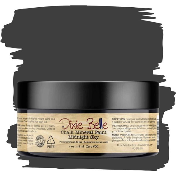 Peinture Dixie Belle bleu Midnight Sky 4oz 118ml
