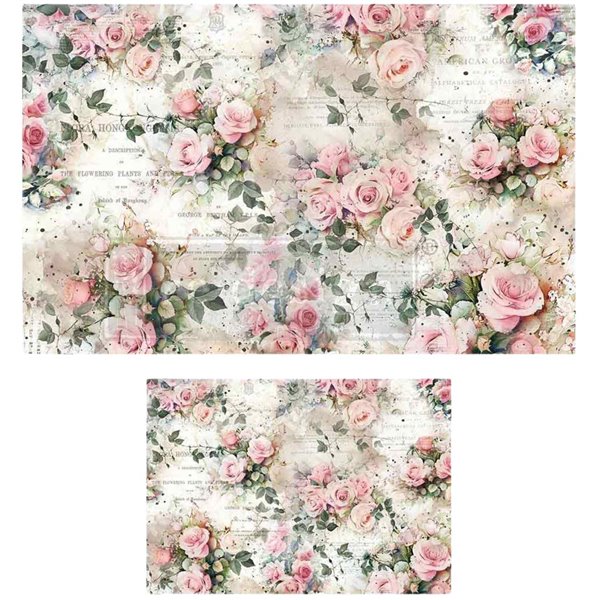 Papier fibre pour découpage Redesign Rosy Reverie 2 formats