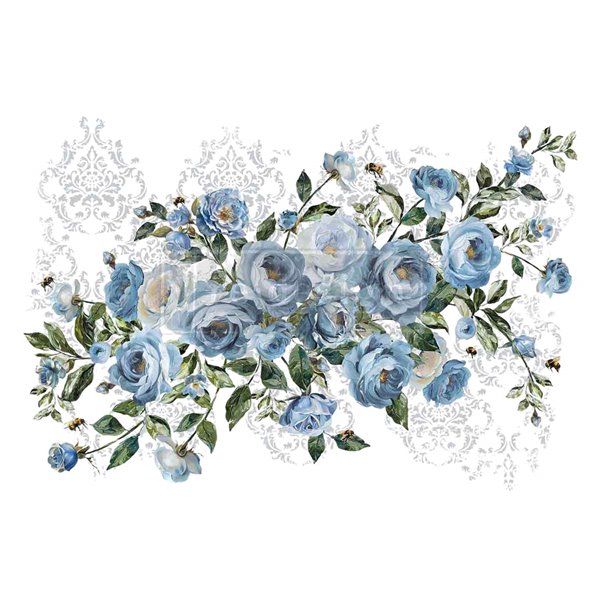 Transfert pelliculable Redesign Azure Blossom 60x88cm